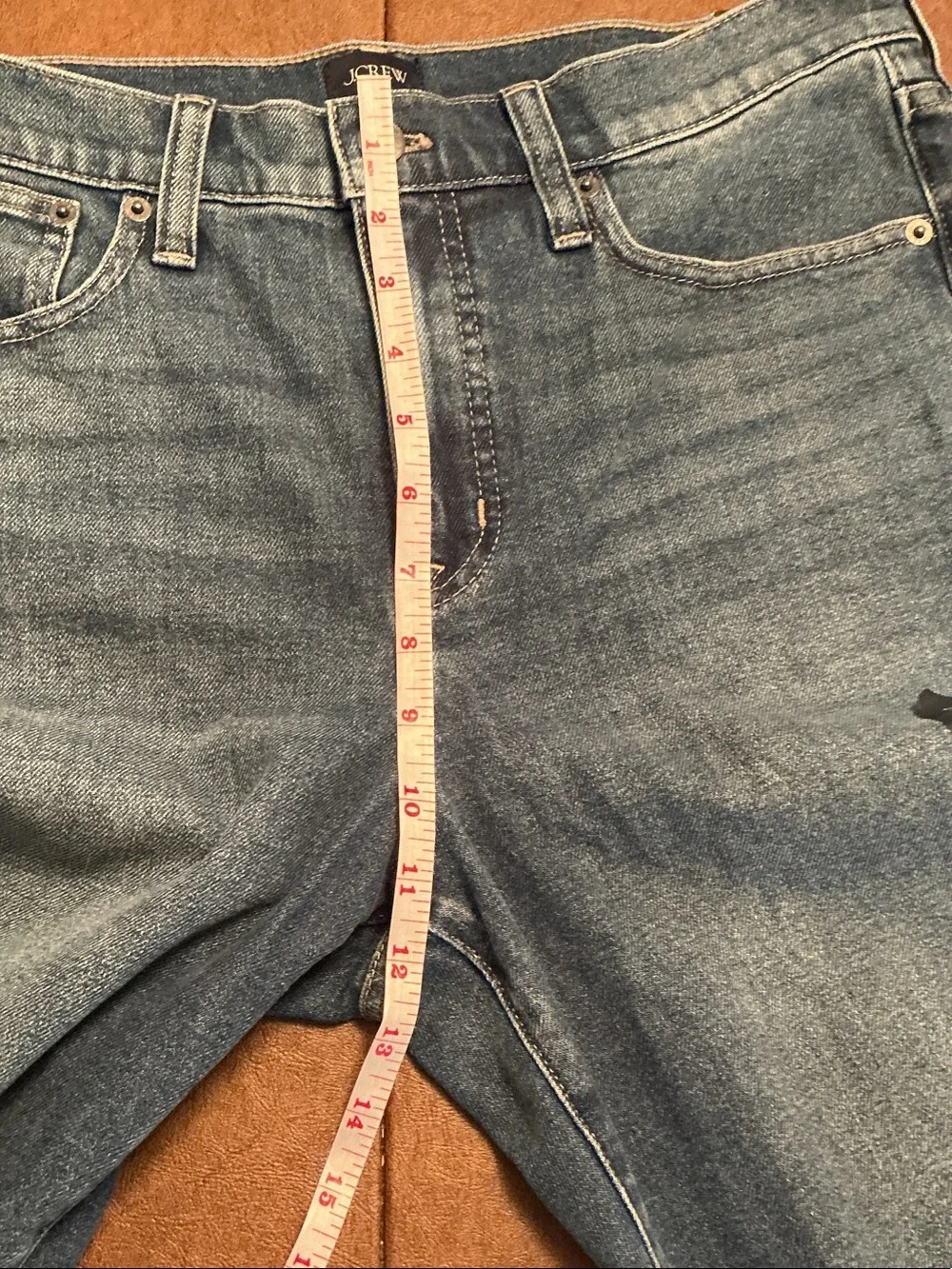 NWT J. Crew Cropped Essential Straight-Leg Jeans in Blue Wash women’s Sz 29